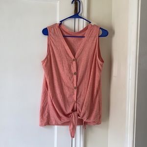 Front Tie Tank Top - Size 2X
